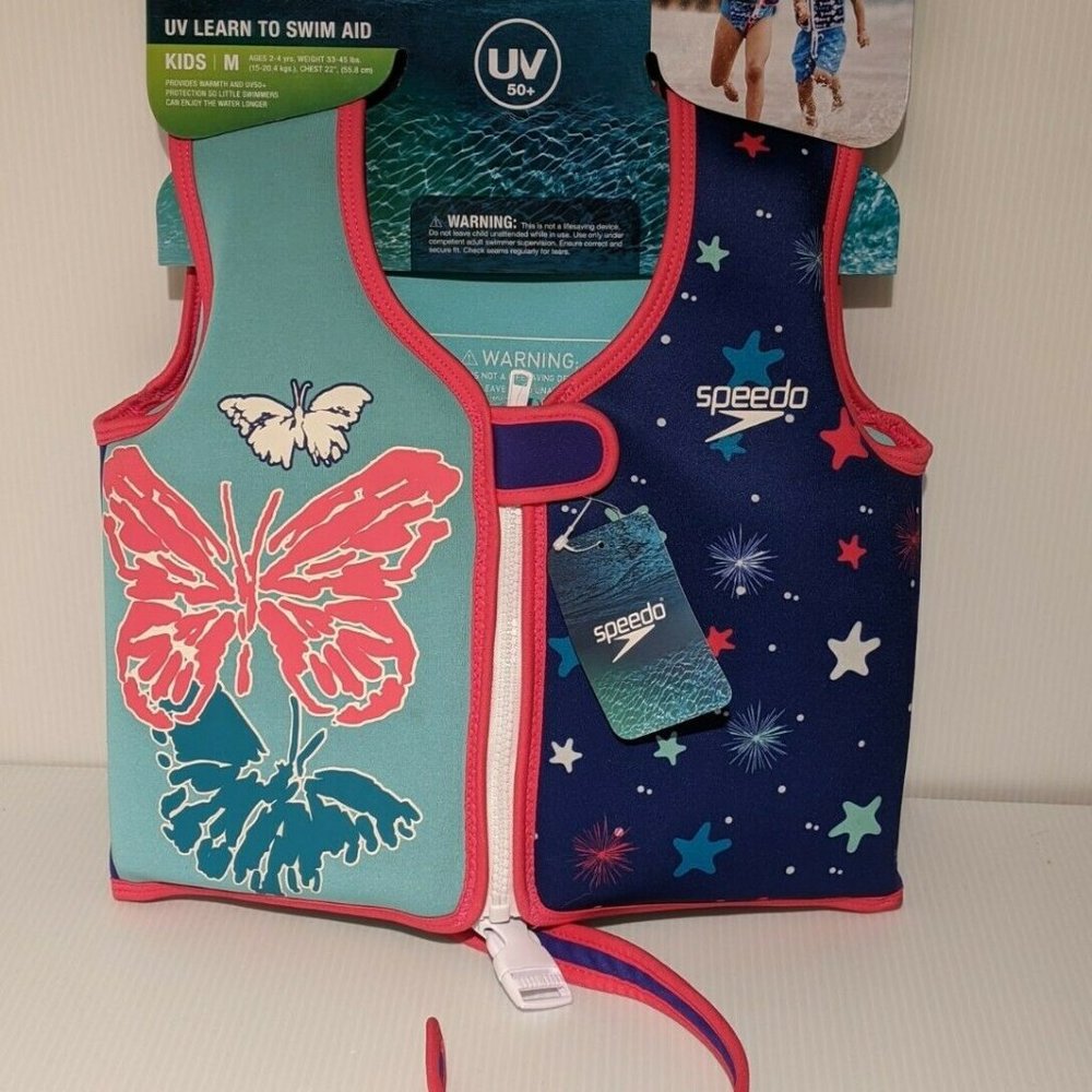 Speedo Kids Medium UV50+ Swim Aid Vest Age 2-4 yrs